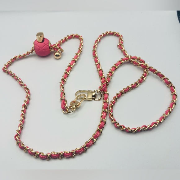 no brand Accessories - Pink Gold-Chain Women’s Adjustable Braided Quilt Look Chain. For WOC or Clutch